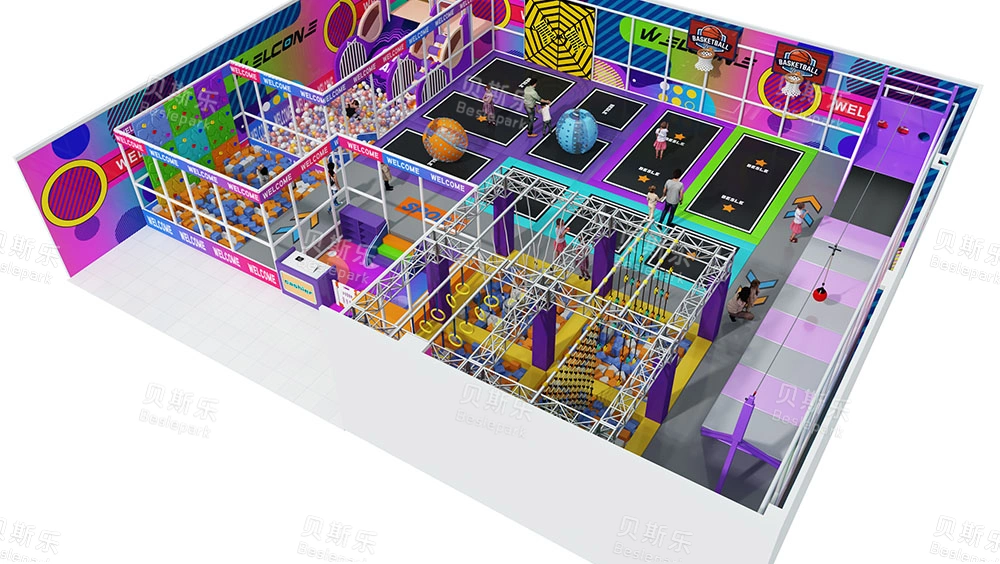 泰国234方蹦床乐园 图库 2