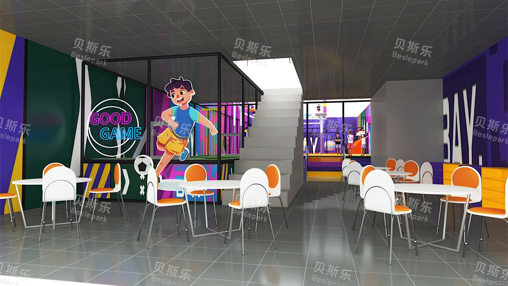 葡萄牙260方蹦床乐园 图库 2